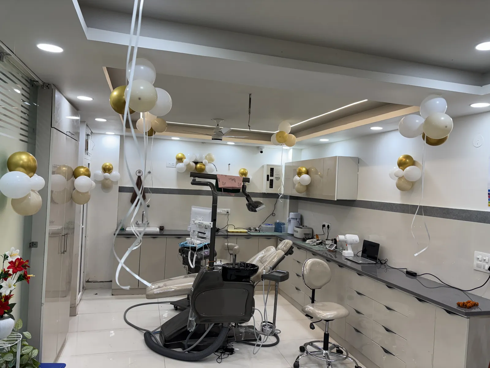 The treatment room at Vital Dental Care, Dehradun
